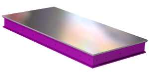 Rectangular platen tile